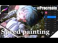 【厚塗り】✍️布をいっぱい描いてみよう🎨【Speed painting】[Genshin/Scaramouche]