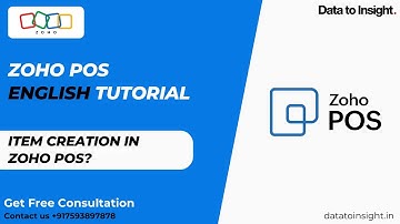 How to Create an Item in Zoho POS | Step-by-Step English Tutorial | Formerly known as Zoho Zakya