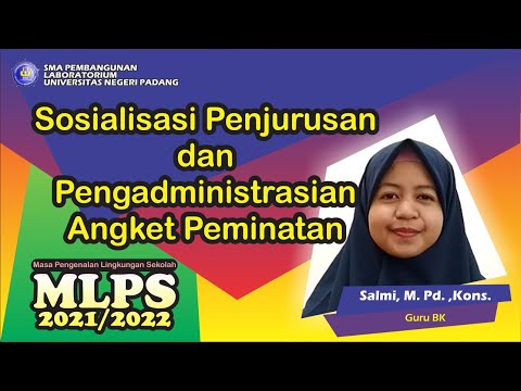 Sosialisasi Penjurusan dan Pengadministrasian Angket Peminatan oleh Salmi, M.Pd., Kons.