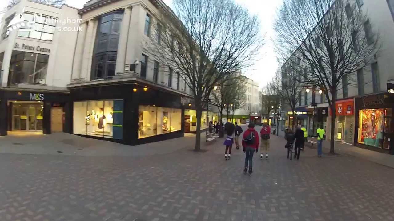 Nottingham skaters Tuesday night skate 23rd April 2013 Street skate