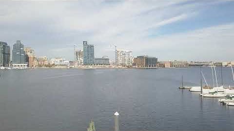 Baltimore Skyline from Downtown Sailing Center Docks