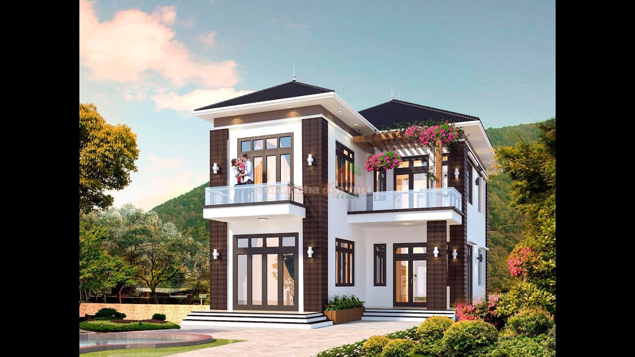 Mẫu biệt thự mini 2 tầng 115m2 có hồ bơi hiện đại tại TP. Vũng Tàu