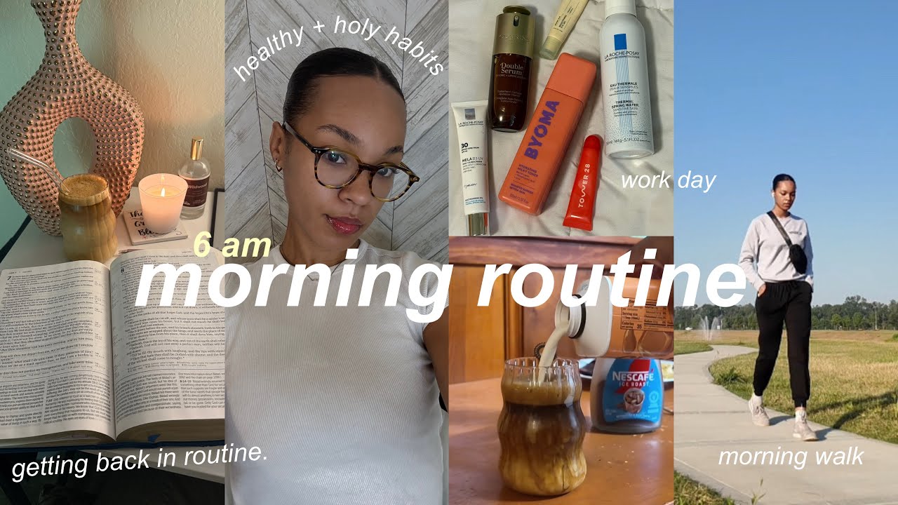 Holy Morning Routine 6 AM morning routineβ
οΈ: building healthy + holy habits, Bible study ...