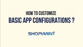 How To Update Basic App Info Settings ?