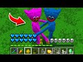 How to play Huggy Wuggy in Minecraft! Real love family Kissy Missy! Battle NOOB VS PRO Animation