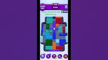 Color Block Jam Level 200 Solution #puzzle #tough #colorblockjam #viral