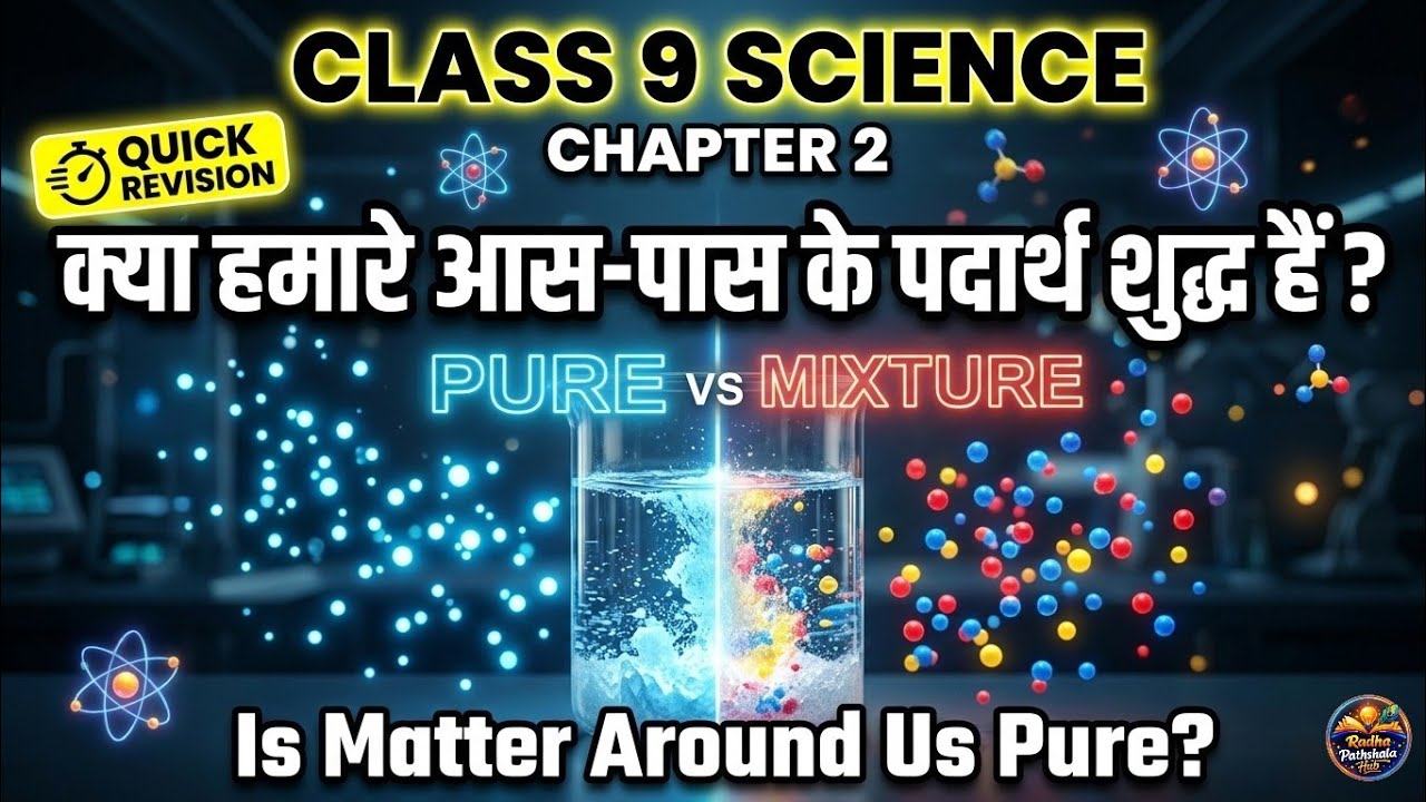 #Class_9_Science_Chapter 2 🔥 क्या हमारे आसपास के पदार्थ शुद्ध हैं? Full Explanation #ncertclass9 