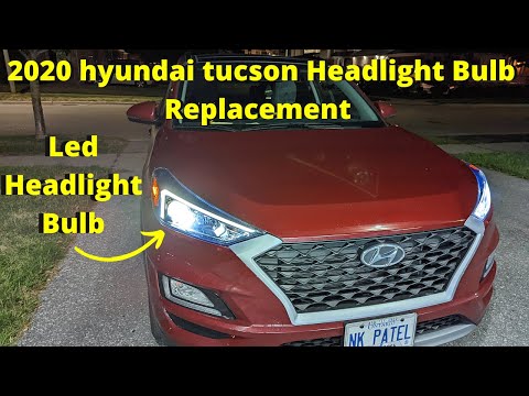 Замена лампы светодиодной фары Hyundai Tucson 2020
