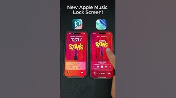 Apple Music lock screen design