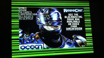 RoboCop Commodore 64 Loading Screen