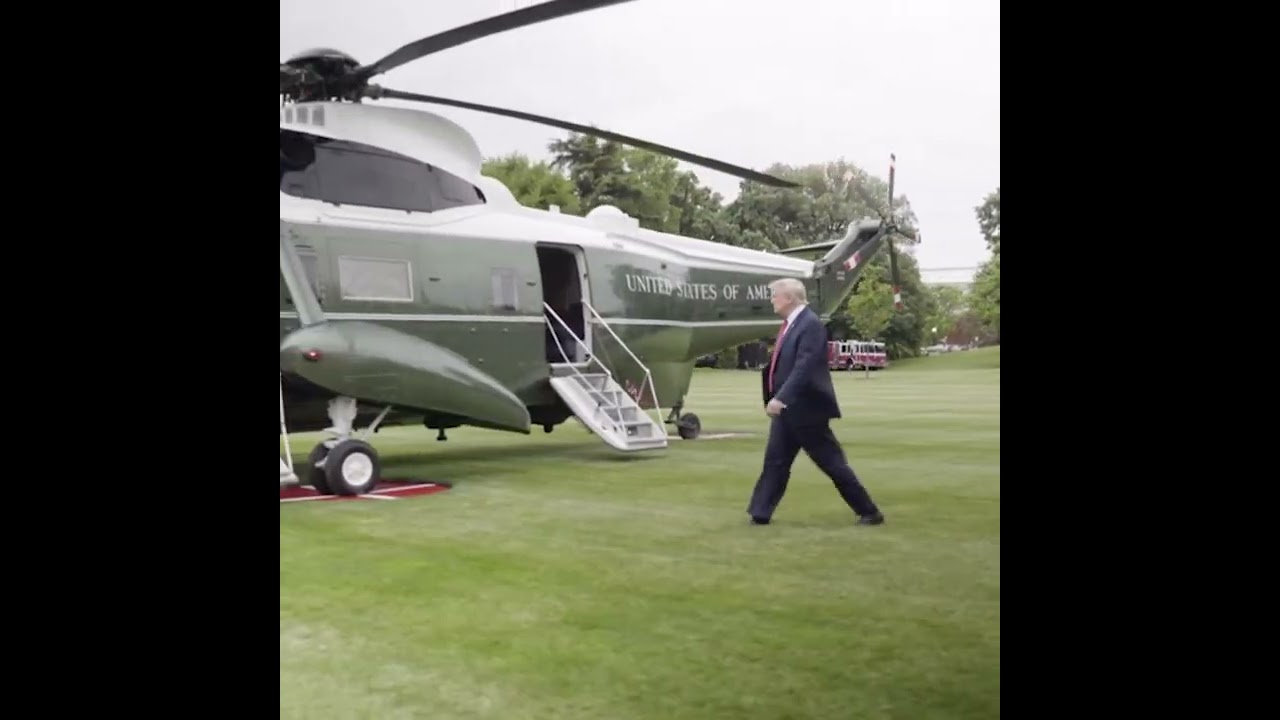President Trump Boards Marine One