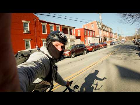 GHOST TOWN. WHERE IS EVERYONE? Bikepacking Adventure USA / Road bike from NEW YORK to LOS ANGELES...