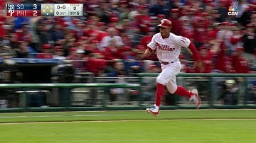 SD@PHI: Umpires rule a double play on a challenge