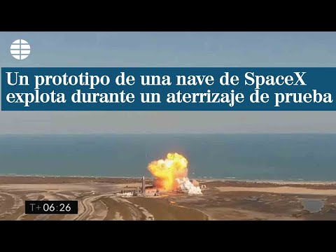 Un prototipo de una nave de SpaceX explota durante un aterrizaje de prueba