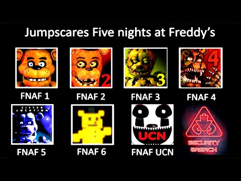 All FNAF Jumpscares in 3 Minutes | FNAF 1, 2, 3, 4, SL, 6, UCN, VR, COD, AR, SB (2014-2022)