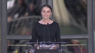 Senator Dianne Feinstein s granddaughter speaks at Memorial Service
