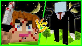 Minecraft - CHUCKY HOUSE VS SLENDERMAN HOUSE! (Scary / Haunted House Build Battle)