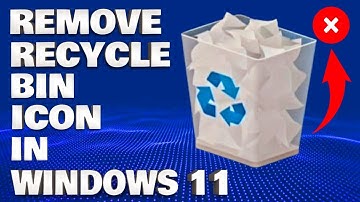 How To Remove or Hide Recycle Bin Icon From Windows 11 Desktop | Tips and Tricks Tutorial