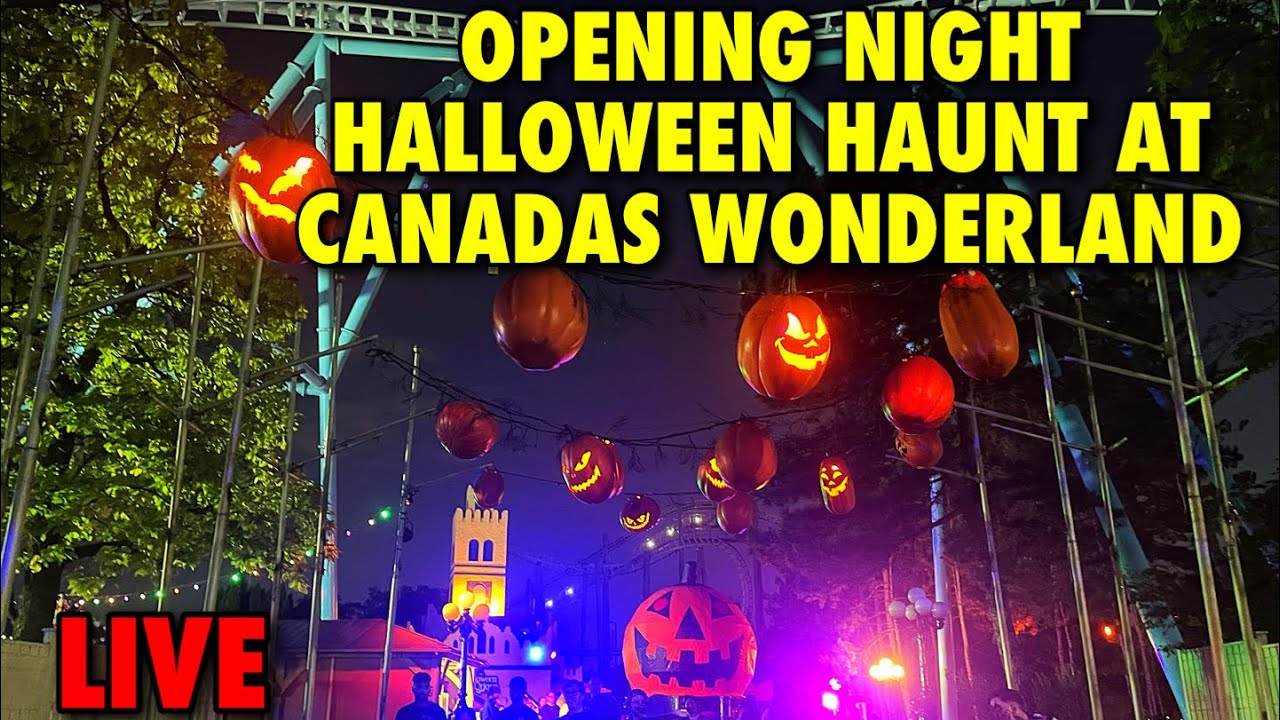 🔴LIVE: Halloween Haunt at Canada's Wonderland #canadaswonderland #live #livestream #halloweenhaunt 