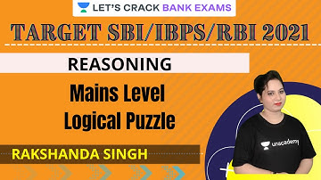 Mains Level Logical Puzzle | Reasoning | SBI Clerk 2021 | Rakshanda Singh