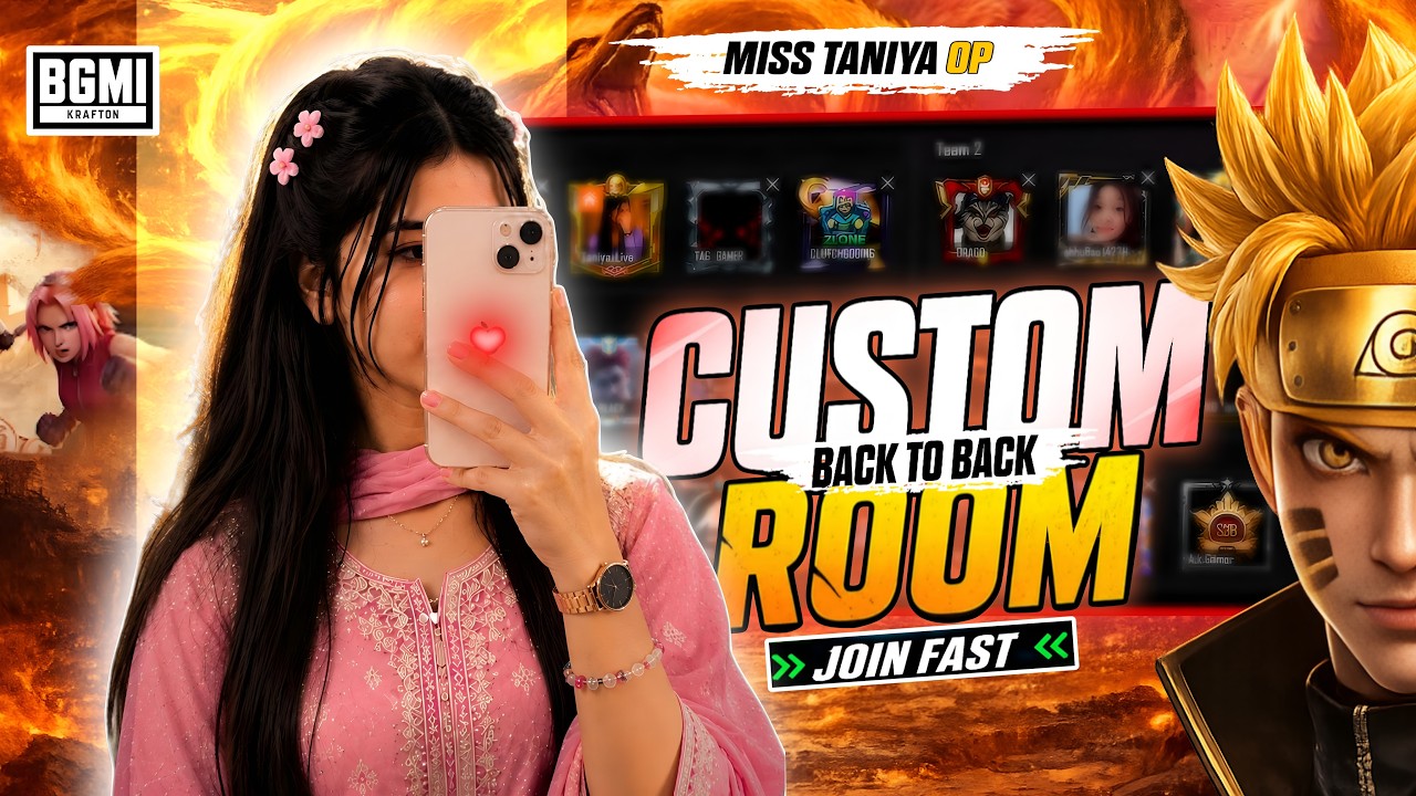 BGMI LIVE 🔴 CUSTOM ROOMS || Custom room || PUBG LIVE CUSTOM ROOM LIVE #bgmi #bgmilivecustomroom