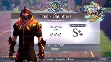 (0:36) HAMMER TEMPEST SOLO DAUNTLESS TRIALS THUNDERDEEP DRASK