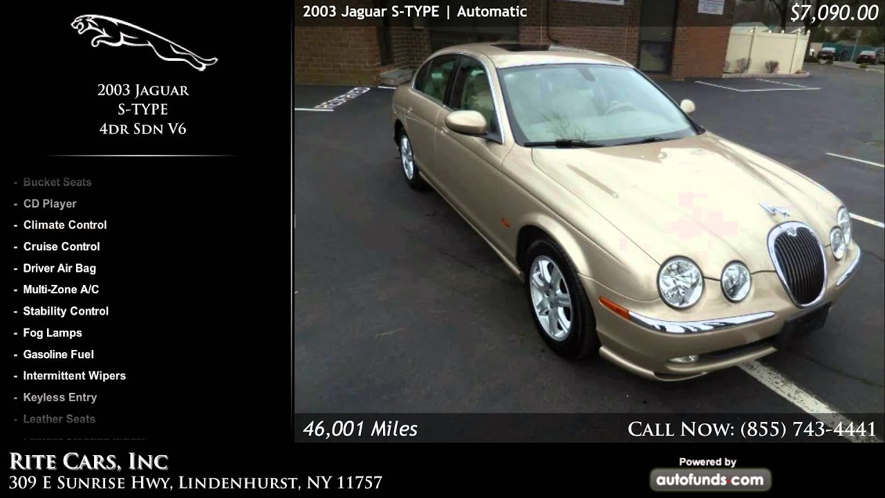 Used 2003 Jaguar STYPE Rite Cars, Inc, Lindenhurst, NY SOLD YouTube