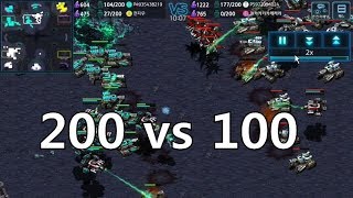 모바일 스타크래프트 테사기 1vs2   stacragtt clone 스타커맨더