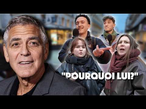 French People React to George Clooney Becoming French! Street Interviews in Paris