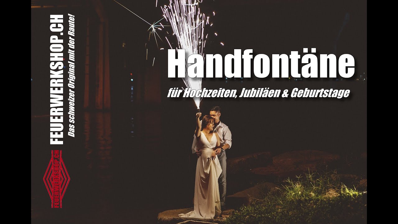 Hochzeitsfontäne zum in der Hand halten (Innenbereich) - Handfontäne