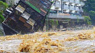 Buildings collapsed in Balsas due to flash flood in Ecuador 2021 / Inundación en Ecuador / Disasters