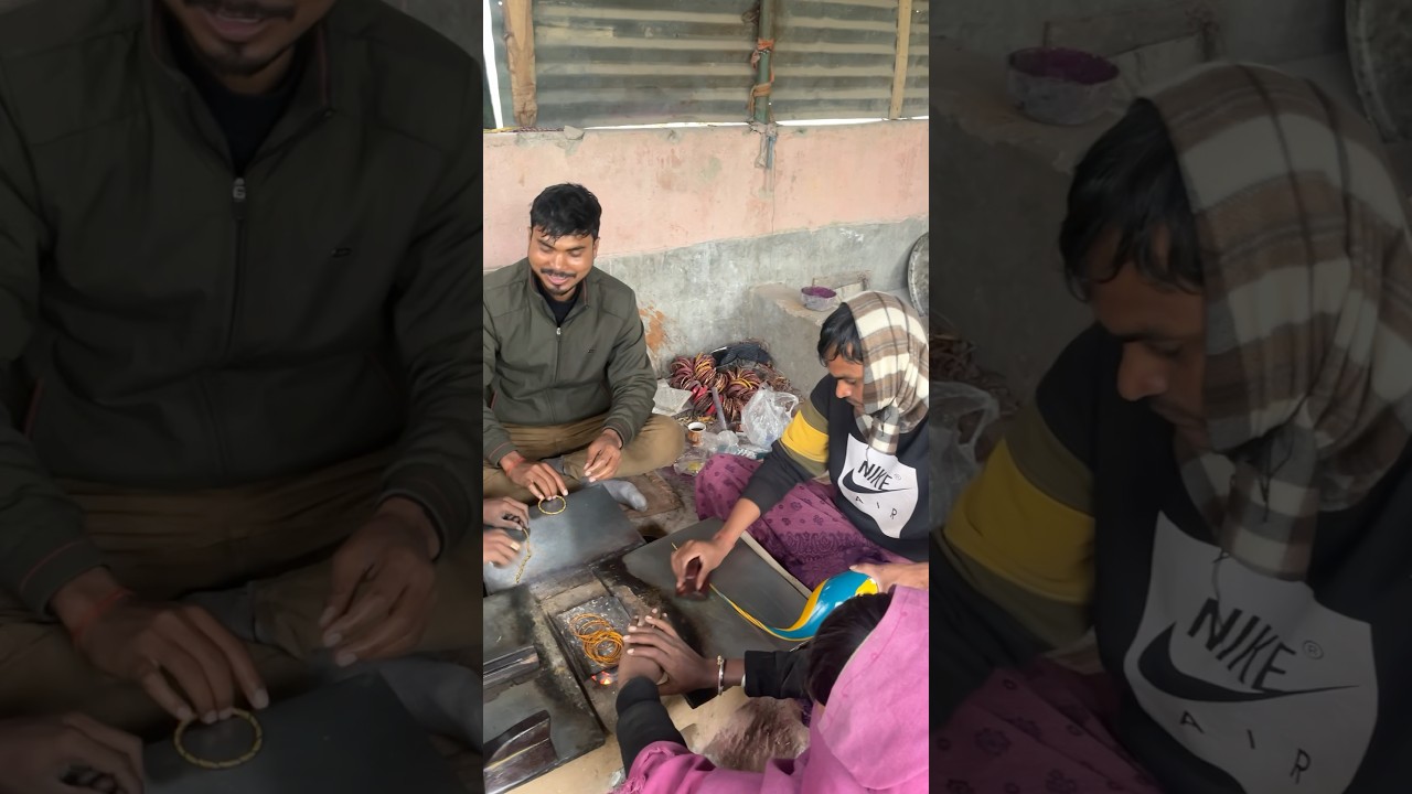 La Churi manufacturing process #lachirii #churi #manufacturing #making #baberojgarbhaiya #job