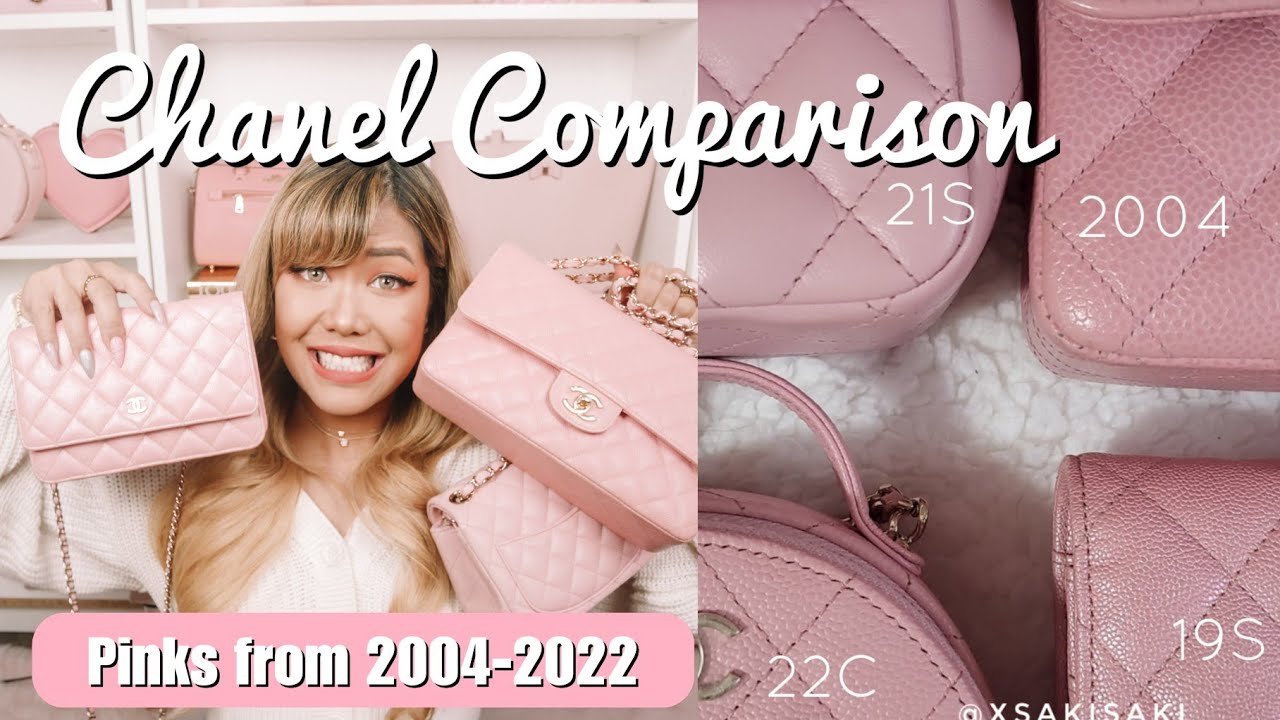 CHANEL COMPARISON ALL PINKS ♡ Pinks from 22C, 21S, 19S, 2004 and 20A ♡  xsakisaki 