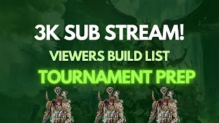 Viewers Build My Next Tournament List