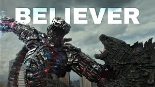 Godzilla and Kong vs mechagodzilla - Believer (music video)