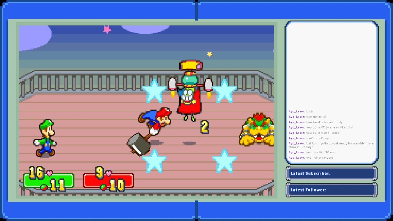 Mario & Luigi: Superstar Saga Hammers Only Challenge Run (VOD 1) - YouTube