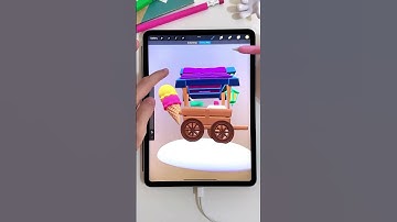 3d Paint In Procreate #shorts