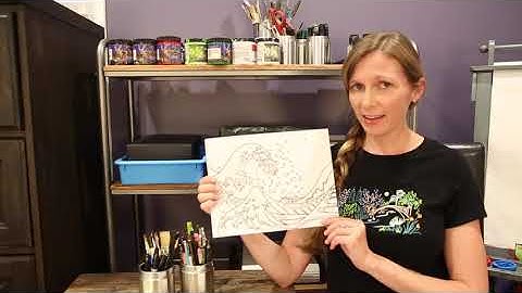 The Great Wave drawing lesson