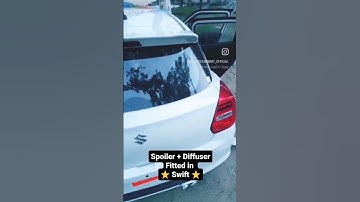 Spoiler + Diffuser #swiftlover #swift #swift_car