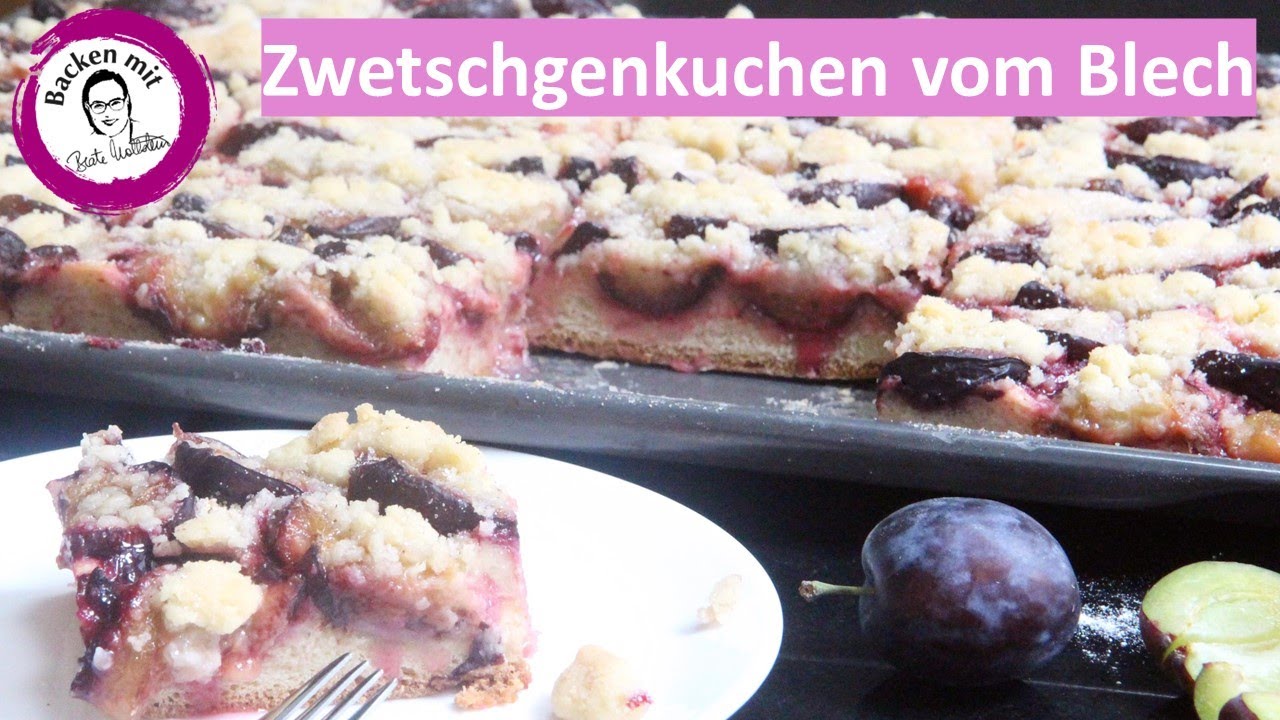 Zwetschgenkuchen von Meisterkonditorin Beate Wöllstein - Zwetschgendatschi