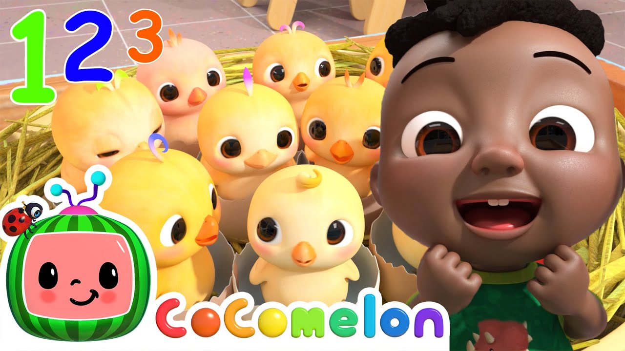 Numbers Song with Little Chicks! | CoComelon Animal Time | Animal Nursery Rhymes