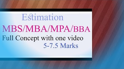 Estimation  in Nepali MBS MBA MPA BBA Statistics TU(Sampling and Estimation)