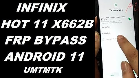 Infinix Hot 11 X662B Frp bypass Android 11 By UMT