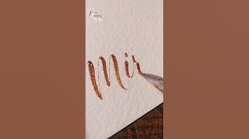 Mirage✨ Pointed Pen Calligraphy Copperplate #calligraphy #art #shorts #youtubeshorts