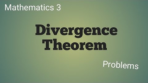 Problems/// Divergence Theorem /// Third sem BSc complementary mathematics