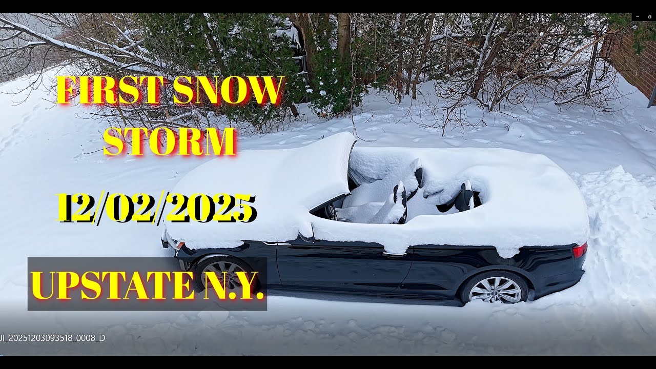 FIRST SNOW STORM FOR UPSTATE NEW YORK - YouTube