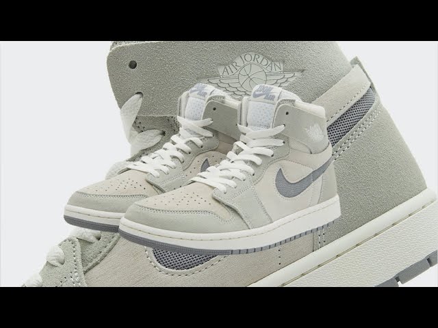 Air Jordan 1 High Zoom CMFT 2 Particle Grey Shoes 