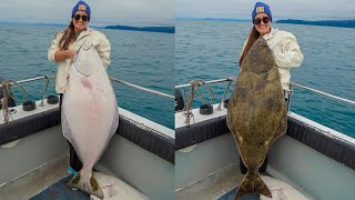 MASSIVE Halibuts!! Alaska Fishing! Catch, Clean & Cook!!