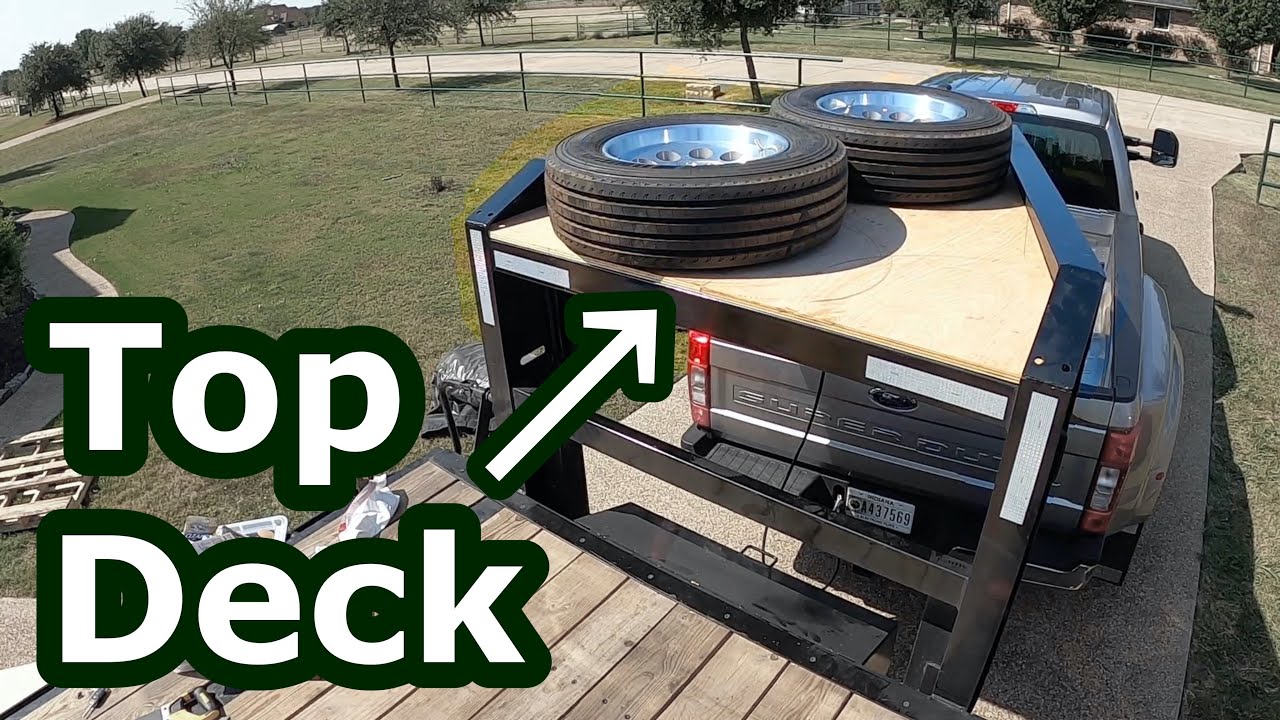 Adding a top deck to my trailer & maintenance - YouTube