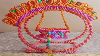 New Design of Macrame  Krishna Jhula (कान्हा का झूला एक बार मे सबसे  आसान तरीके से बनाना सीखे )